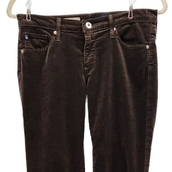 Adriano Goldschmied Calypso St. Barth The Stilt Brown Corduroy Skinny Pants 27R - Picture 2 of 8